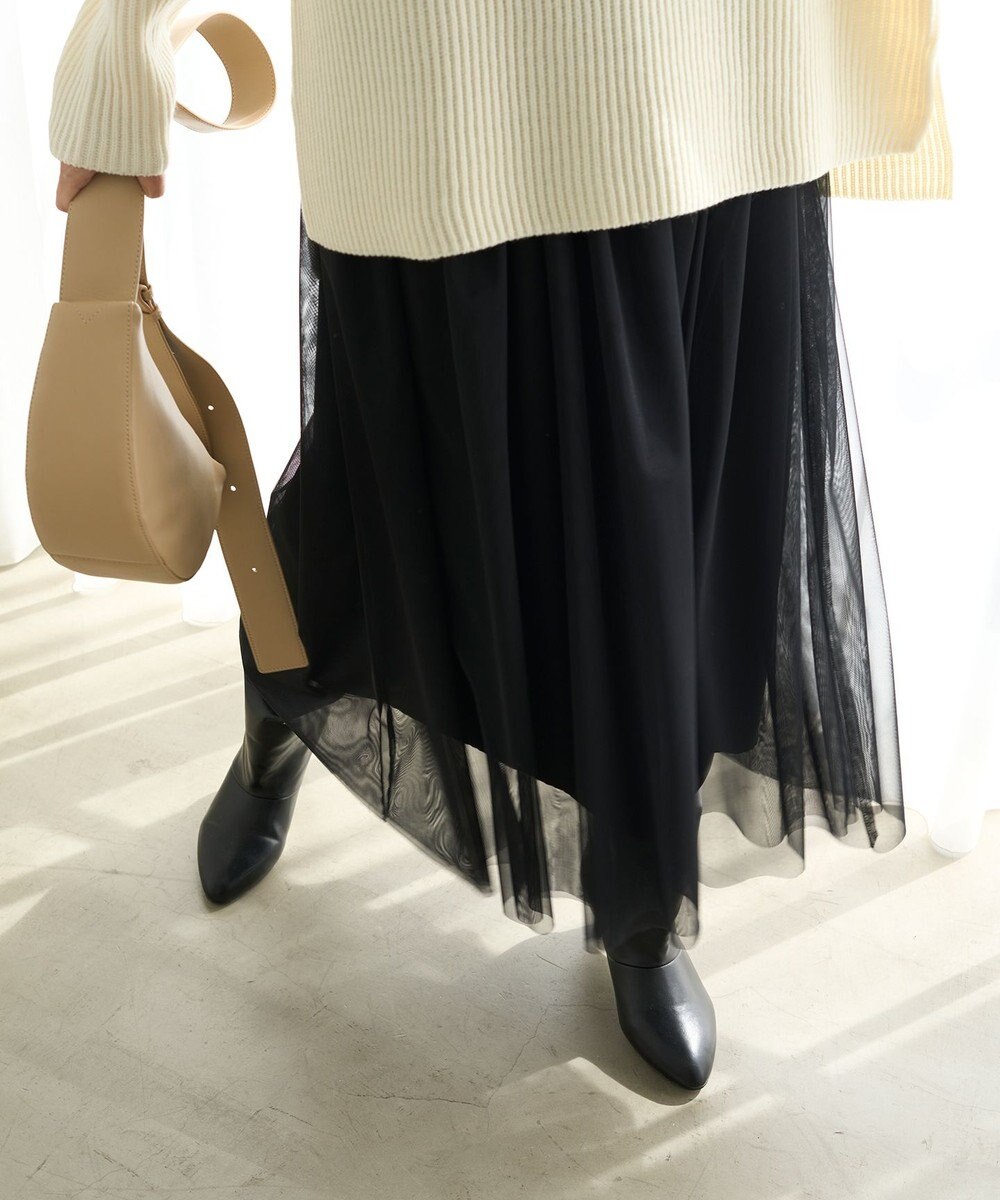 UNFILO L チュールスカート 