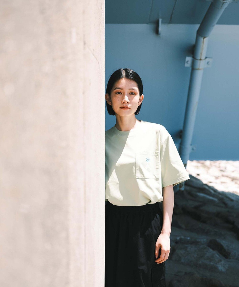 SHARE PARK LADIES 【UVカット・吸水速乾・ストレッチ・軽量 】ロゴポケットTシャツ（S・Mサイズ） 