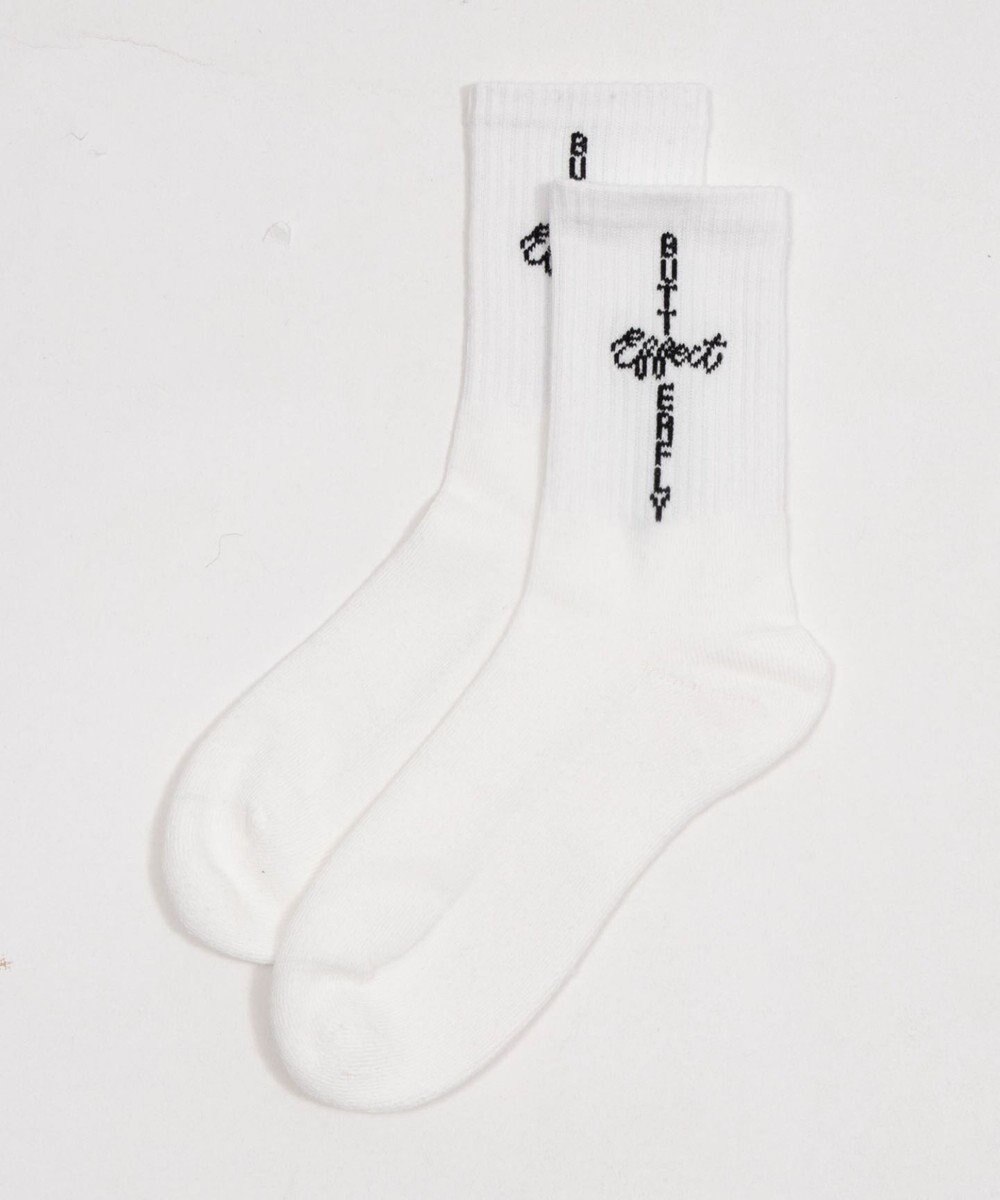 WEGO クロスロゴデザインソックス 