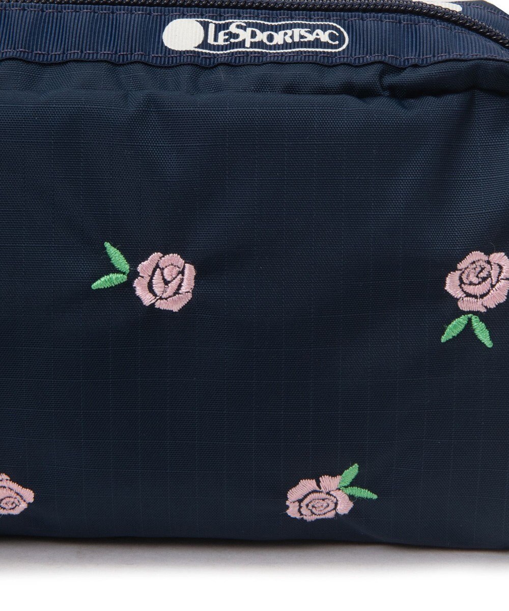 LeSportsac RECTANGULAR COSMETIC/ピンクローズエンブロイダリー 