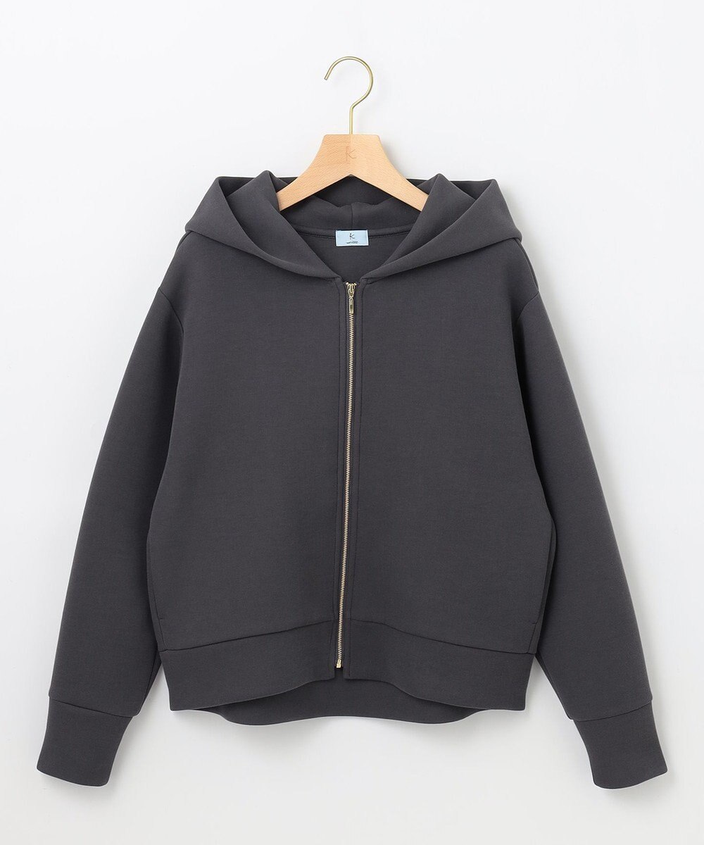 組曲 フード付きバックフリル パーカー 