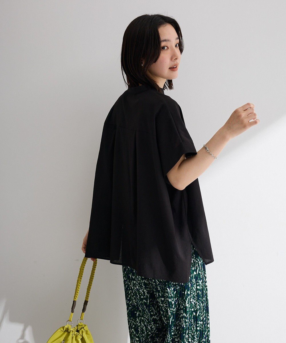 Green Parks 半袖シアースキッパーブラウス 