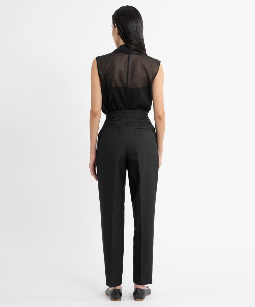 23区 【エステータ】ウールツイル ワイドテーパード パンツ 