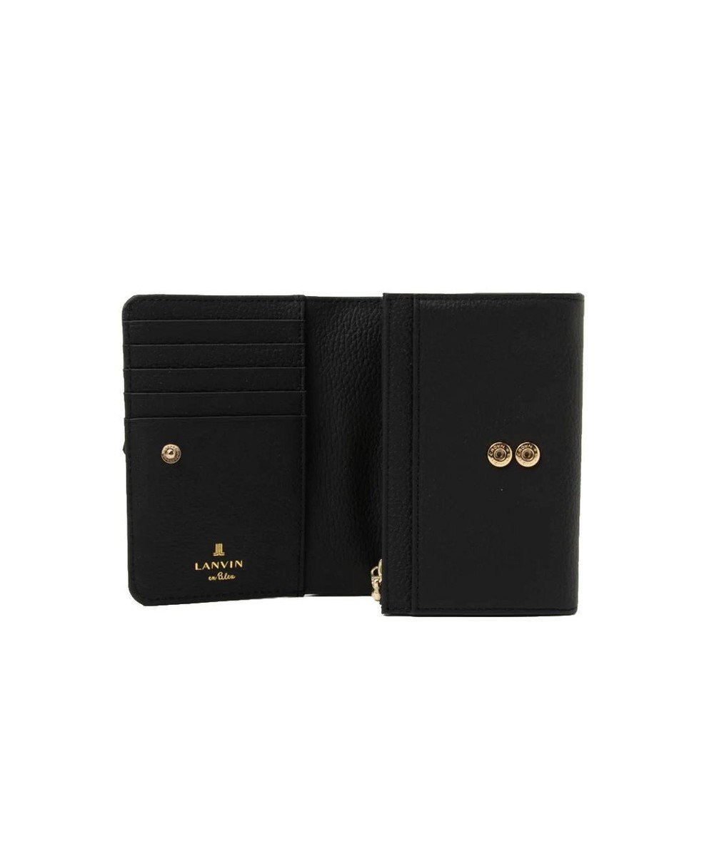 LANVIN en Bleu カルノ 二つ折り中Lファスナー財布 