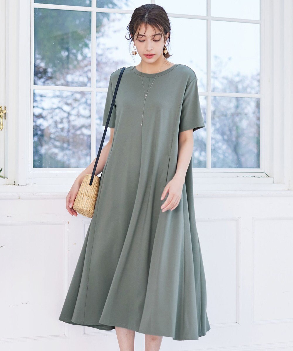 Tiaclasse 【洗える】カットソーワンピース 