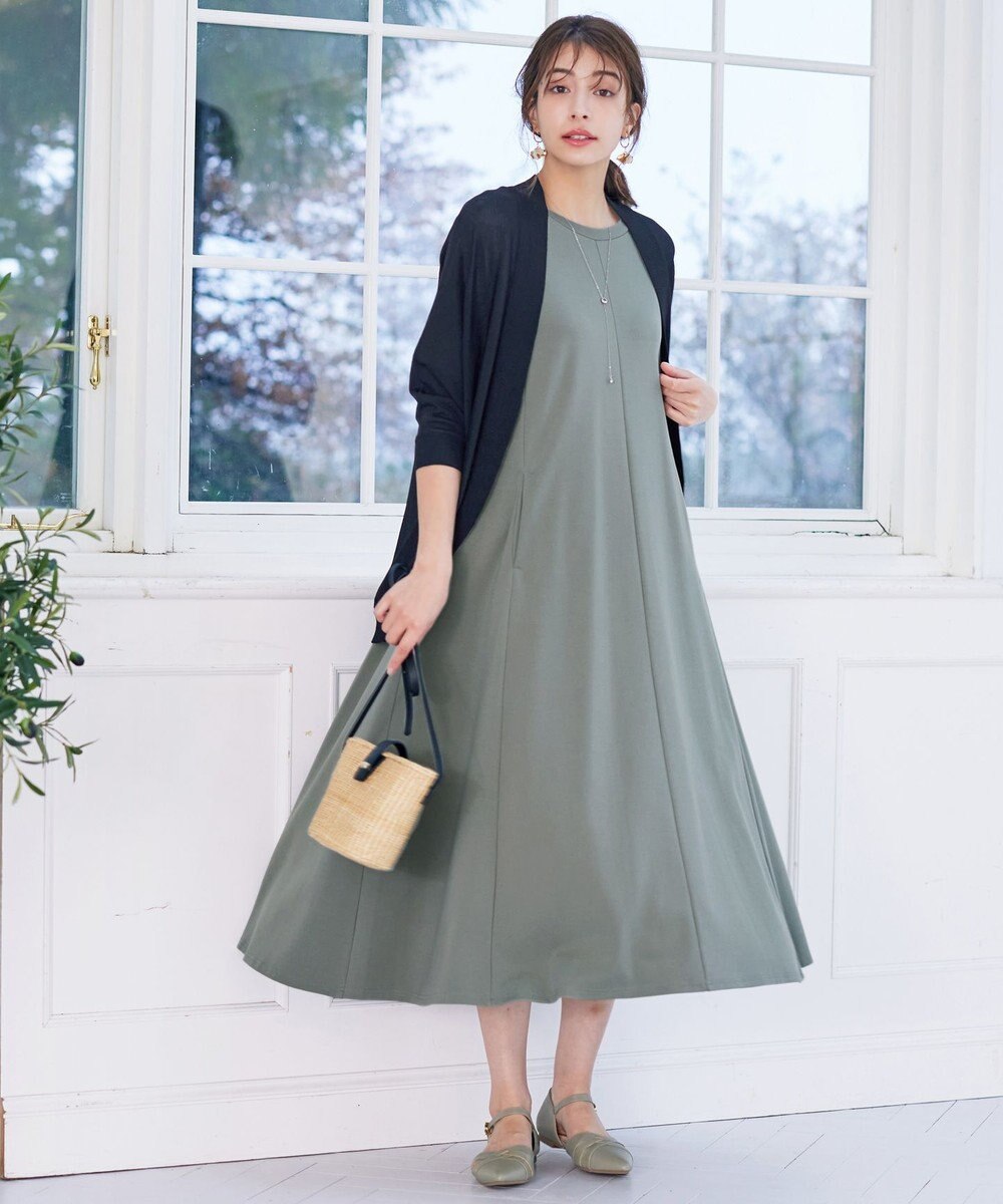 Tiaclasse 【洗える】カットソーワンピース 