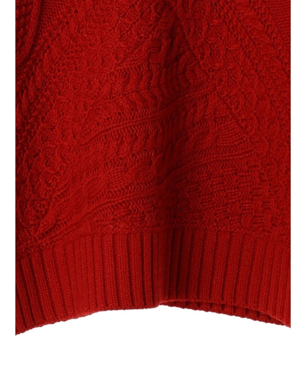 AMERICAN HOLIC パッチワークケーブルニットチュニック 