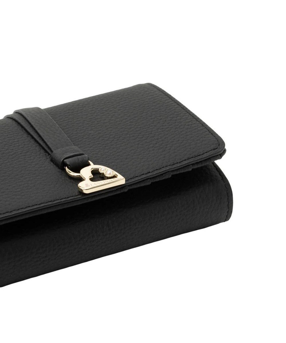 LANVIN en Bleu カルノ 二つ折り中Lファスナー財布 