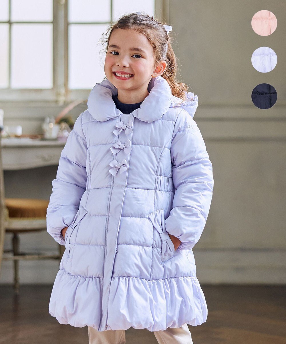 ANY KIDS 【フード取り外し/洗濯機可能】Aラインコート 