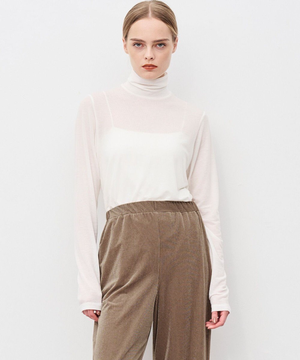 uncrave リヨセルカシミヤベア タートルトップス 