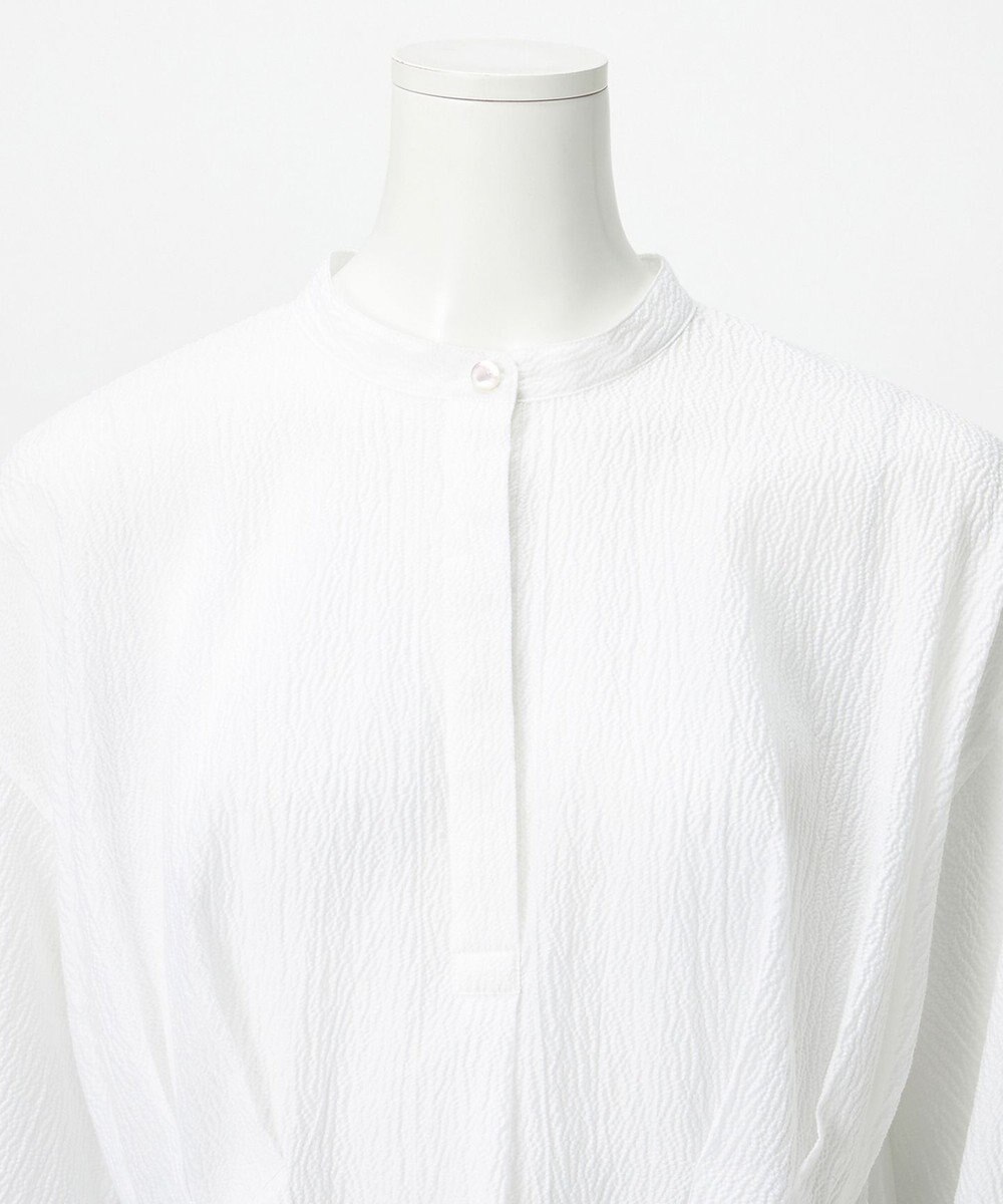 23区 【エステータ】サッカーオーガンジー タックブラウス 