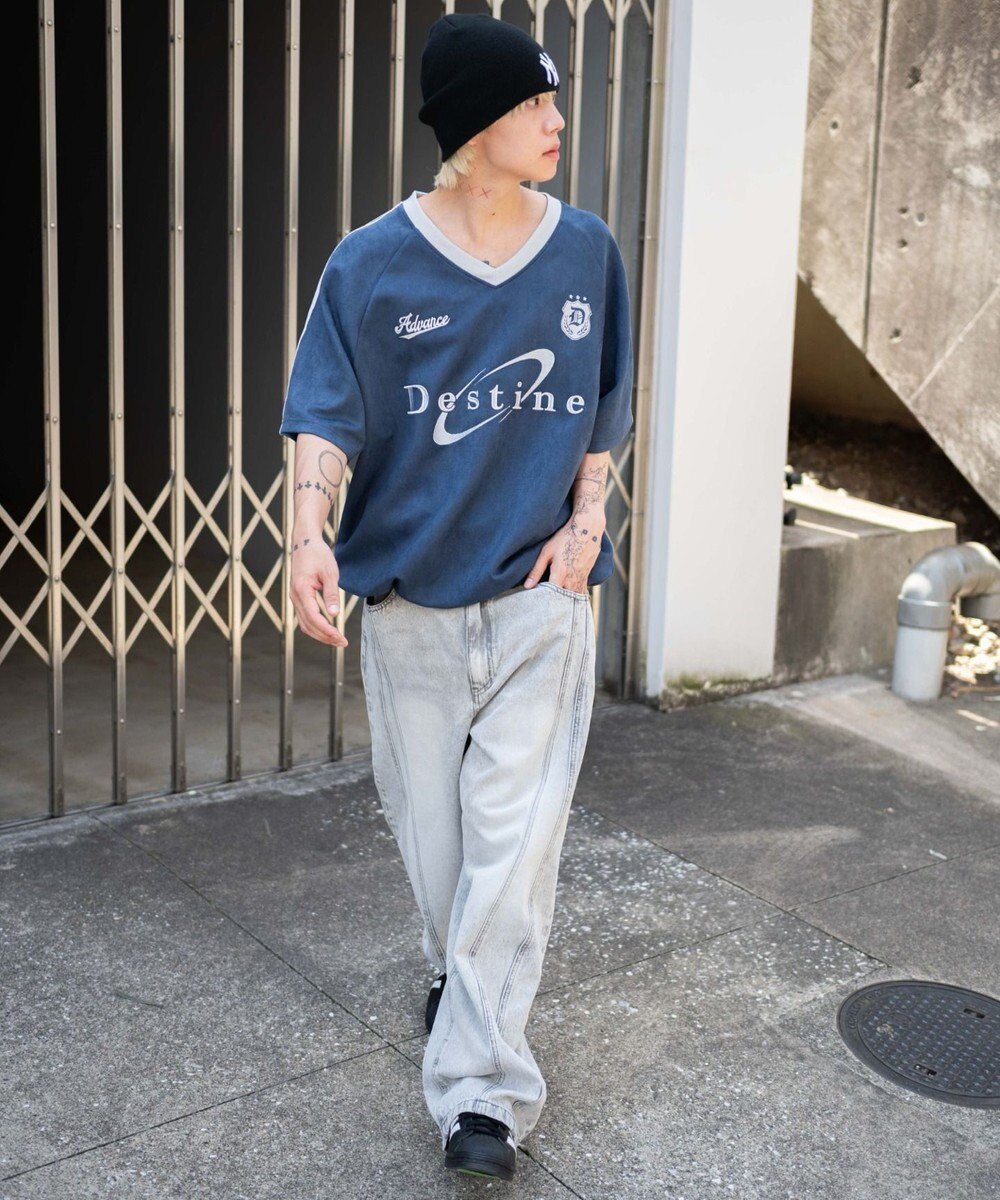 WEGO 【ユニセックス着用ITEM/MLサイズ展開】フェイクスウェードゲームT（SS） 