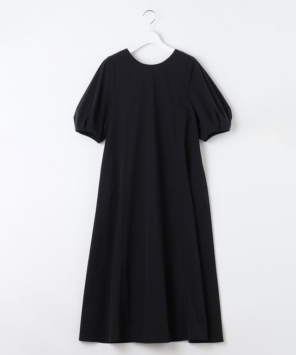 UNFILO 【撥水/シワになりにくい】FINE MOVE ランタンスリーブワンピース 