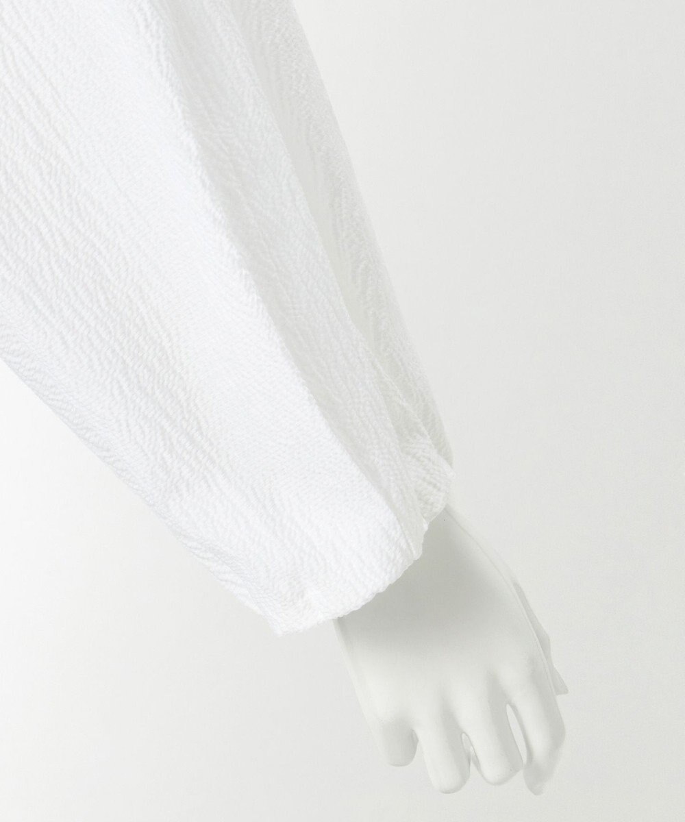 23区 【エステータ】サッカーオーガンジー タックブラウス 