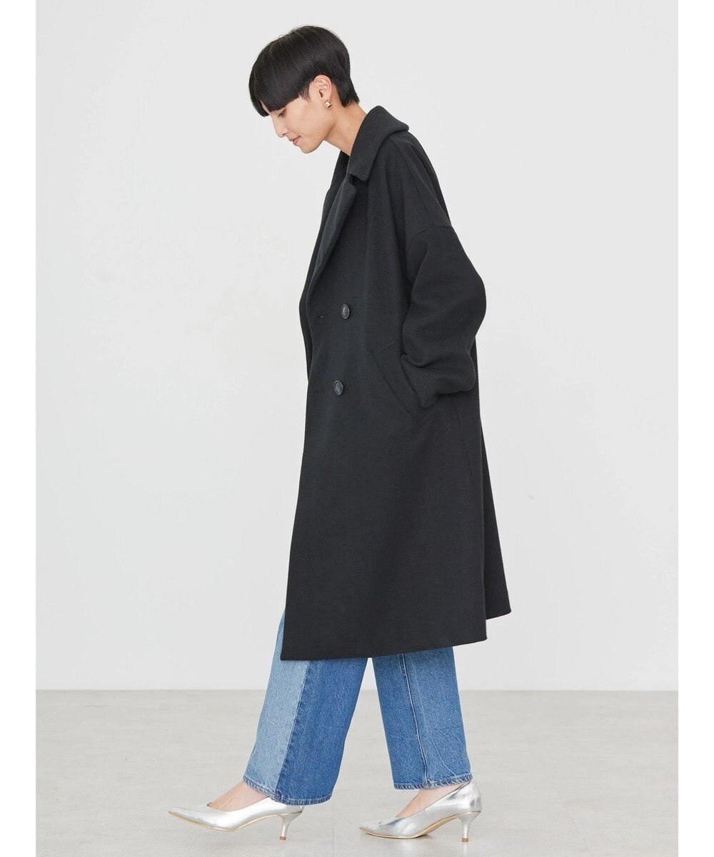 AMERICAN HOLIC 中空ＦＩＢＥＲドロップショルダーチェスターコート 