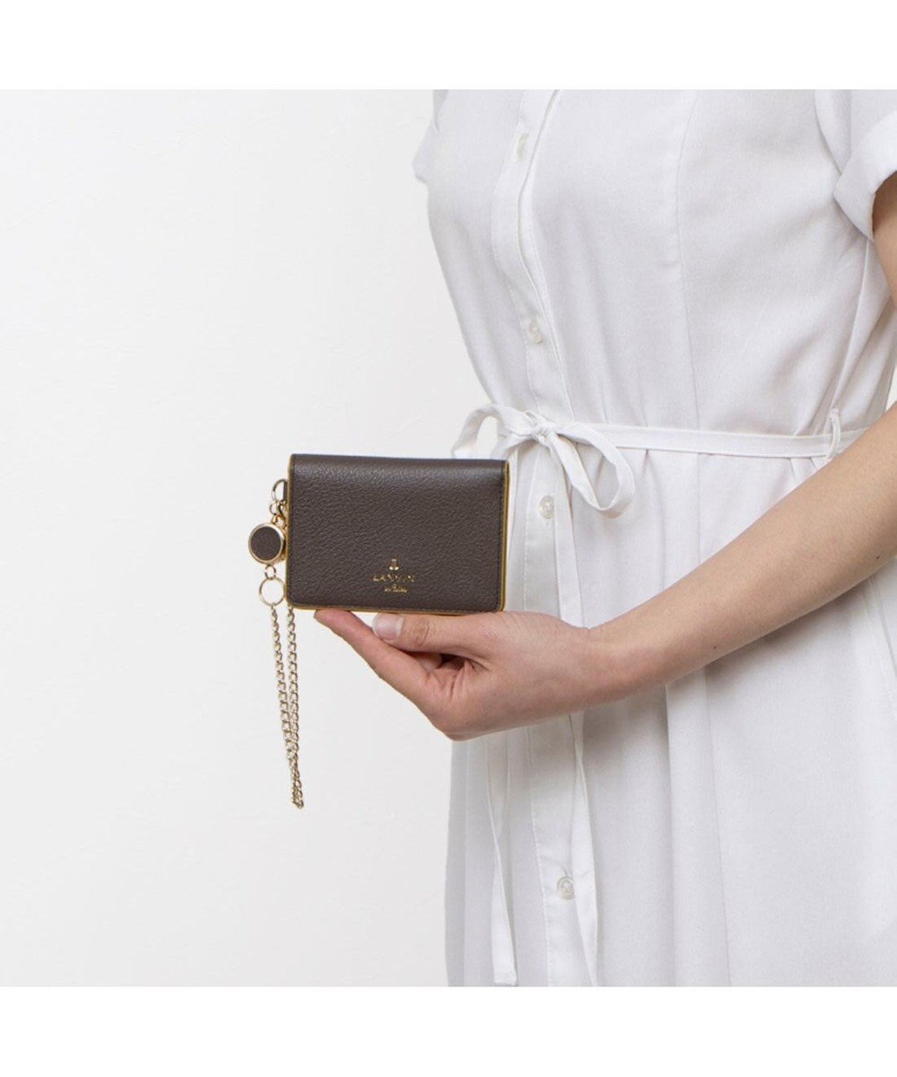 LANVIN en Bleu リム リール付き2面パスケース 