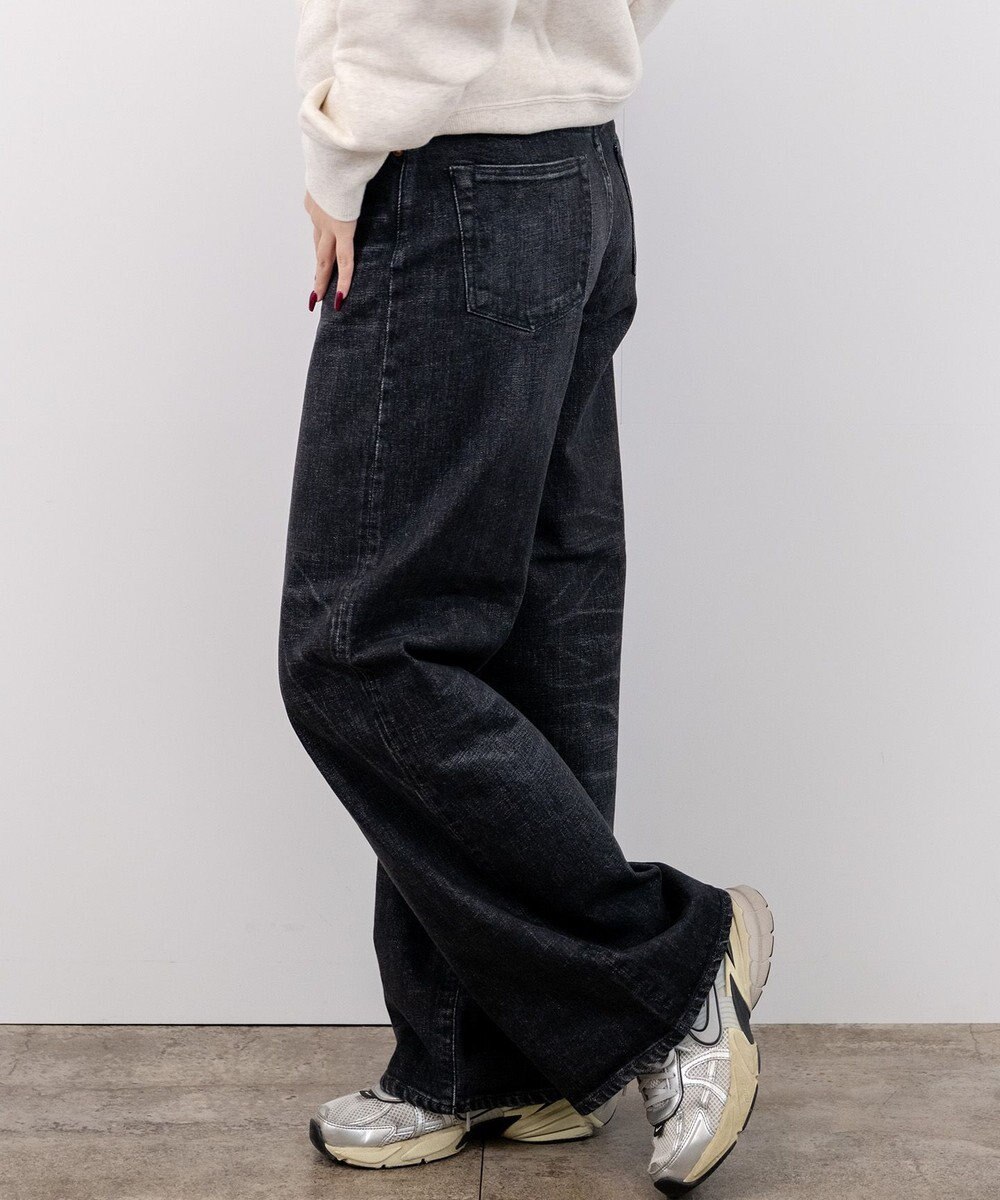 caqu modern baggy ワイドシルエットデニムパンツ USED WASH 