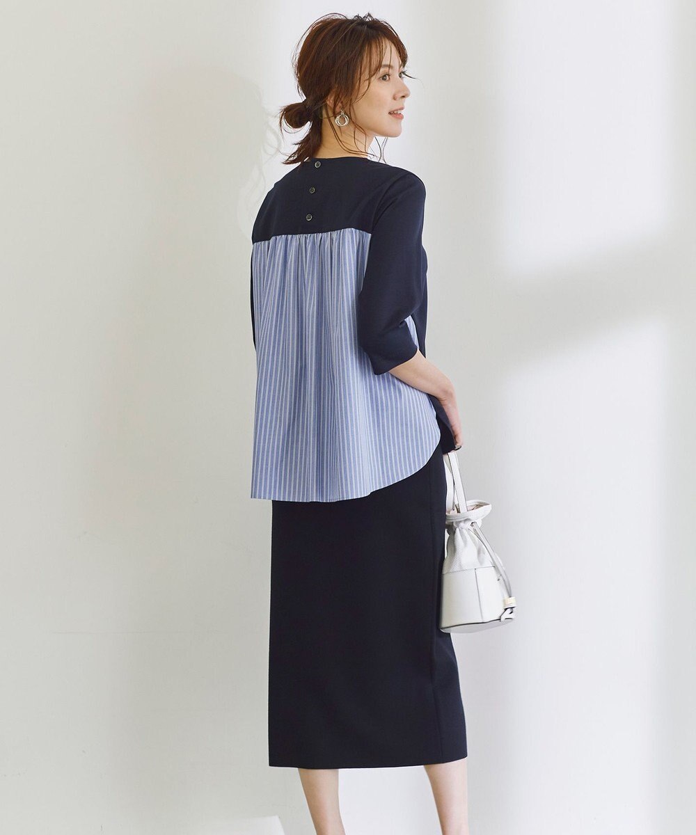 23区 ヴィスコースストレッチ タイト スカート 