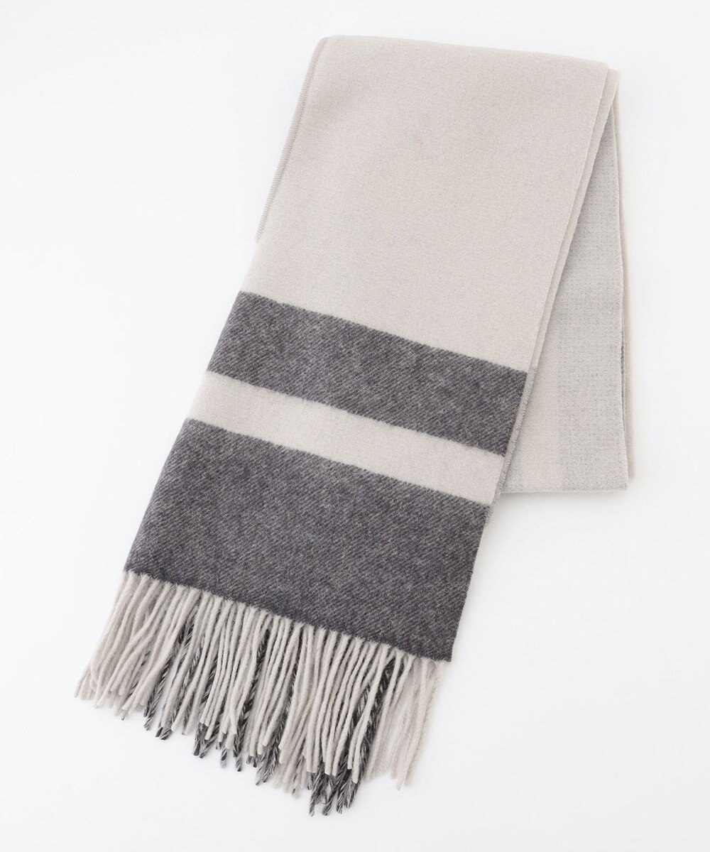 ICB 【リバーシブル可】アイレット 大判ストール 