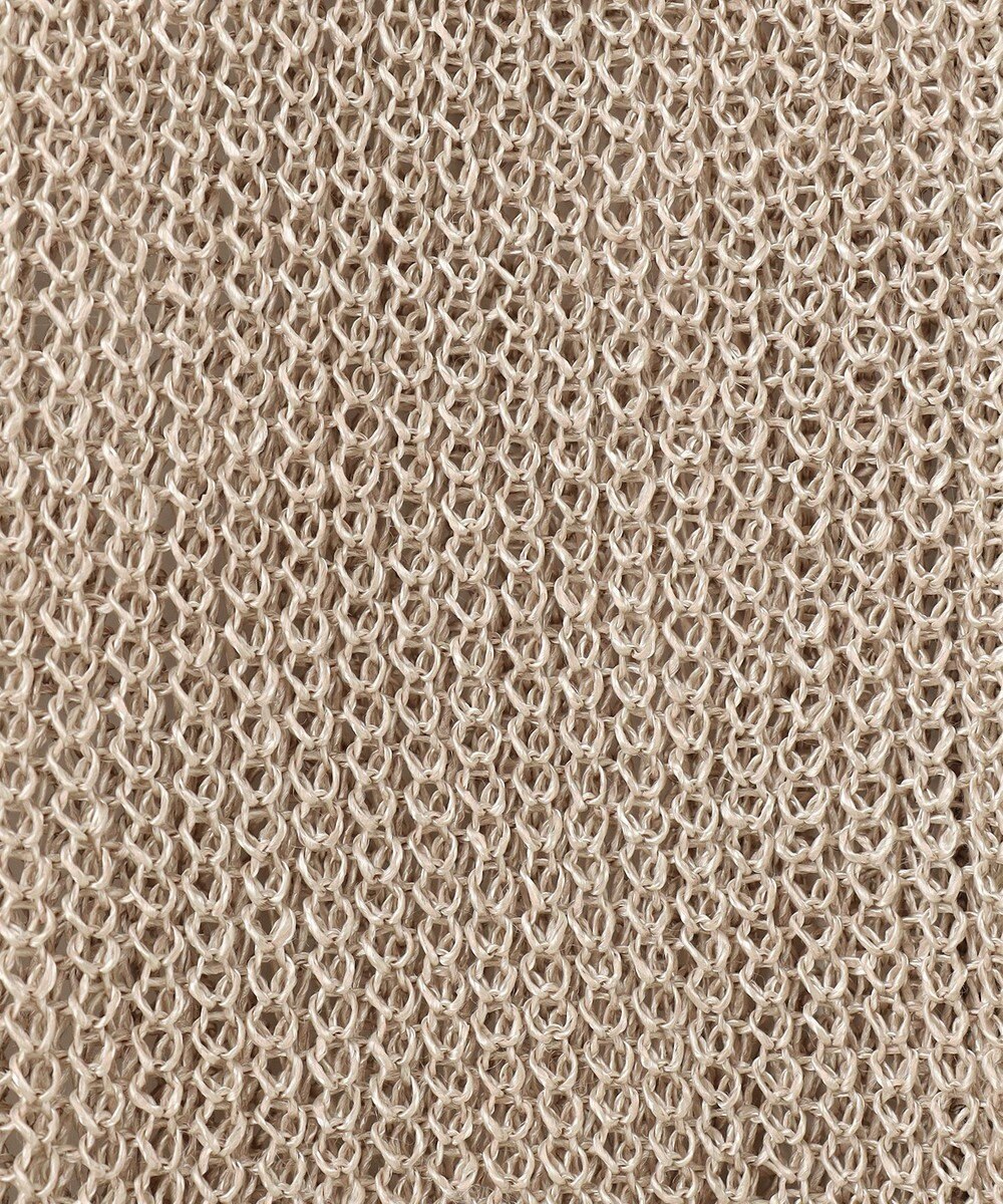 BEIGE， 【洗える】OPTICAL / ペーパーヤーンVネックロングカーディガン 