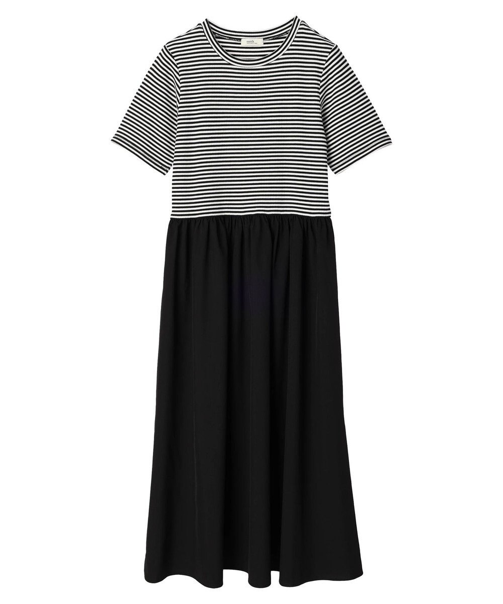 earth music&ecology ショートスリーブドッキングワンピース 