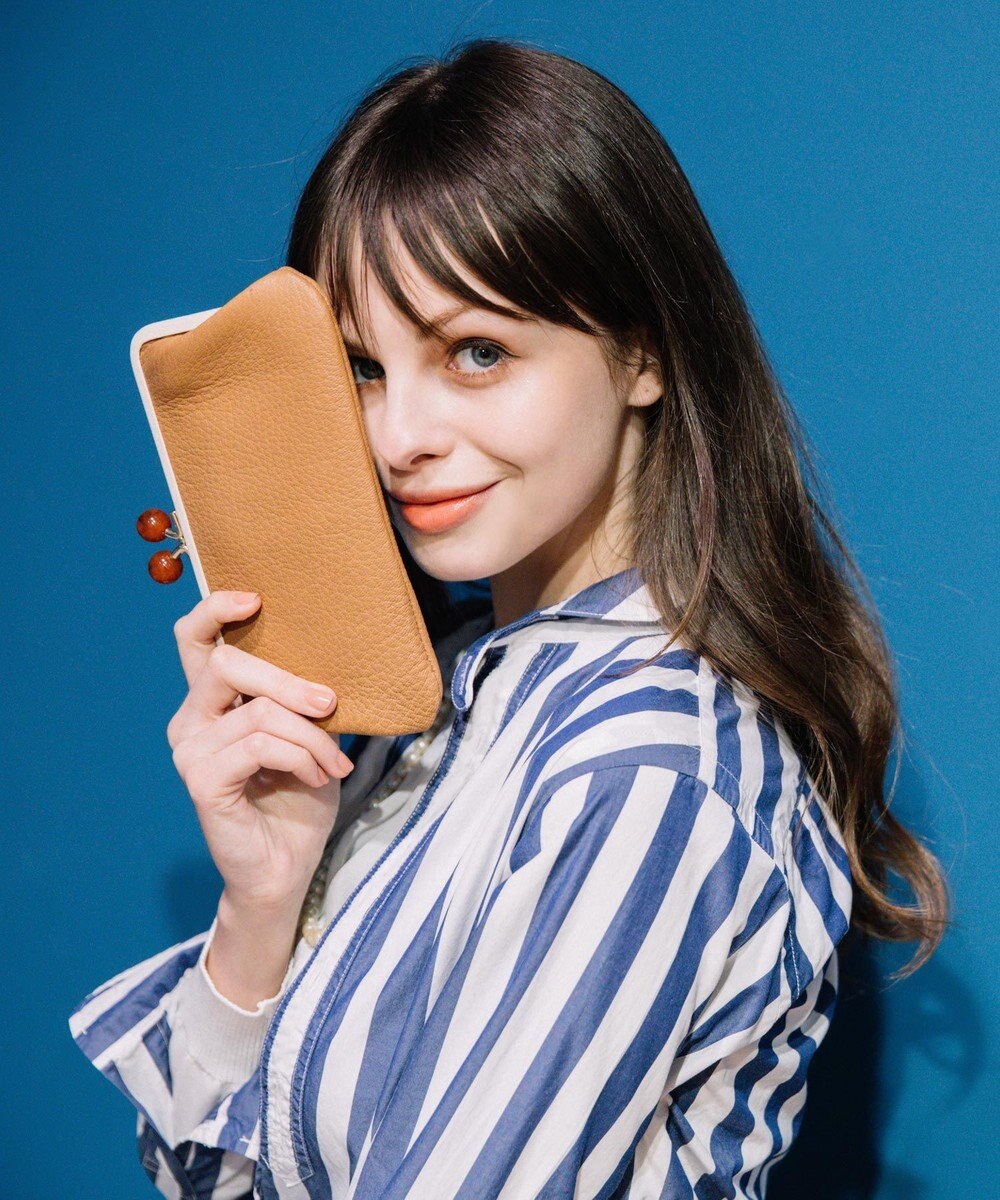 UNBILLION perche アクリル玉がま口長財布 