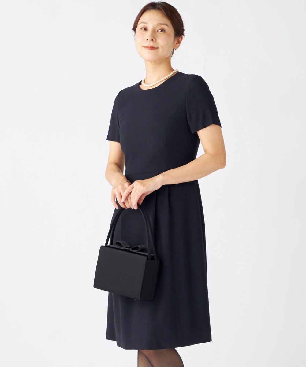 組曲 NOIR インナーマグネット リボンバッグ 