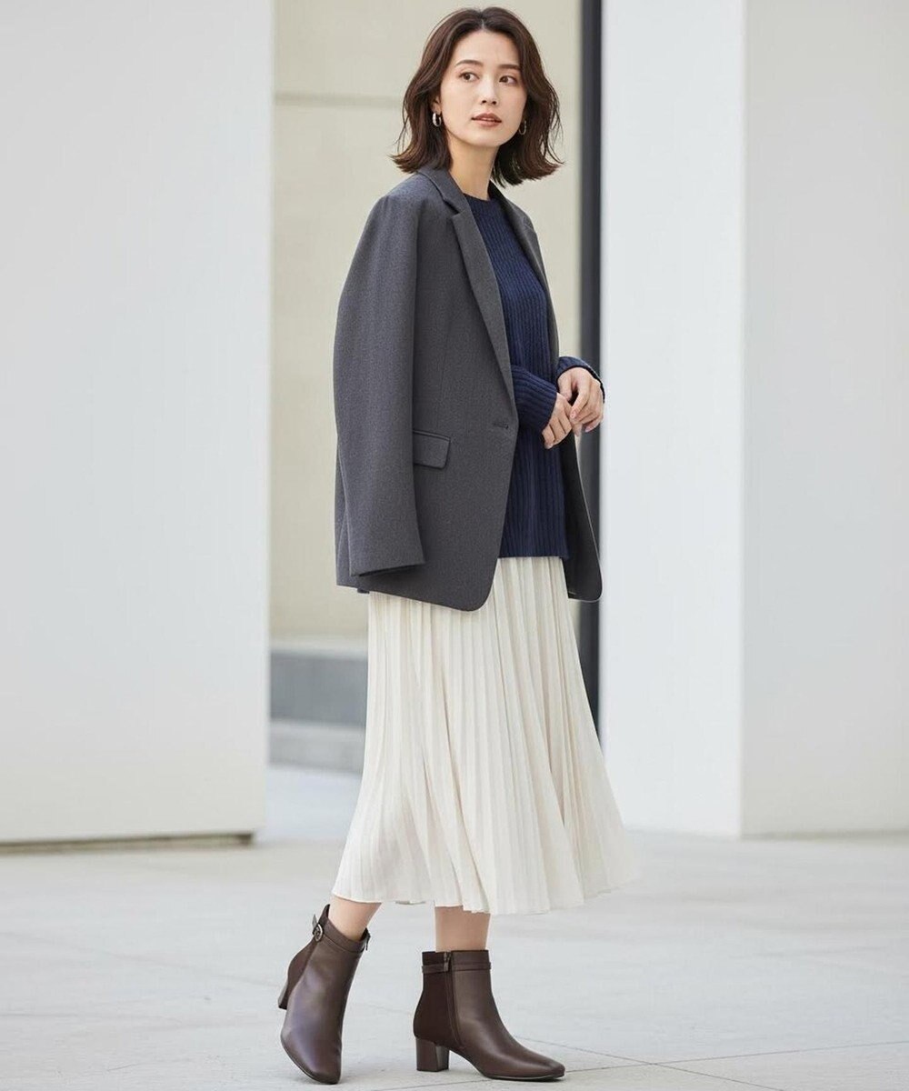 Pointer 【石岡真実さん着用】本革スエードコンビショートブーツ 