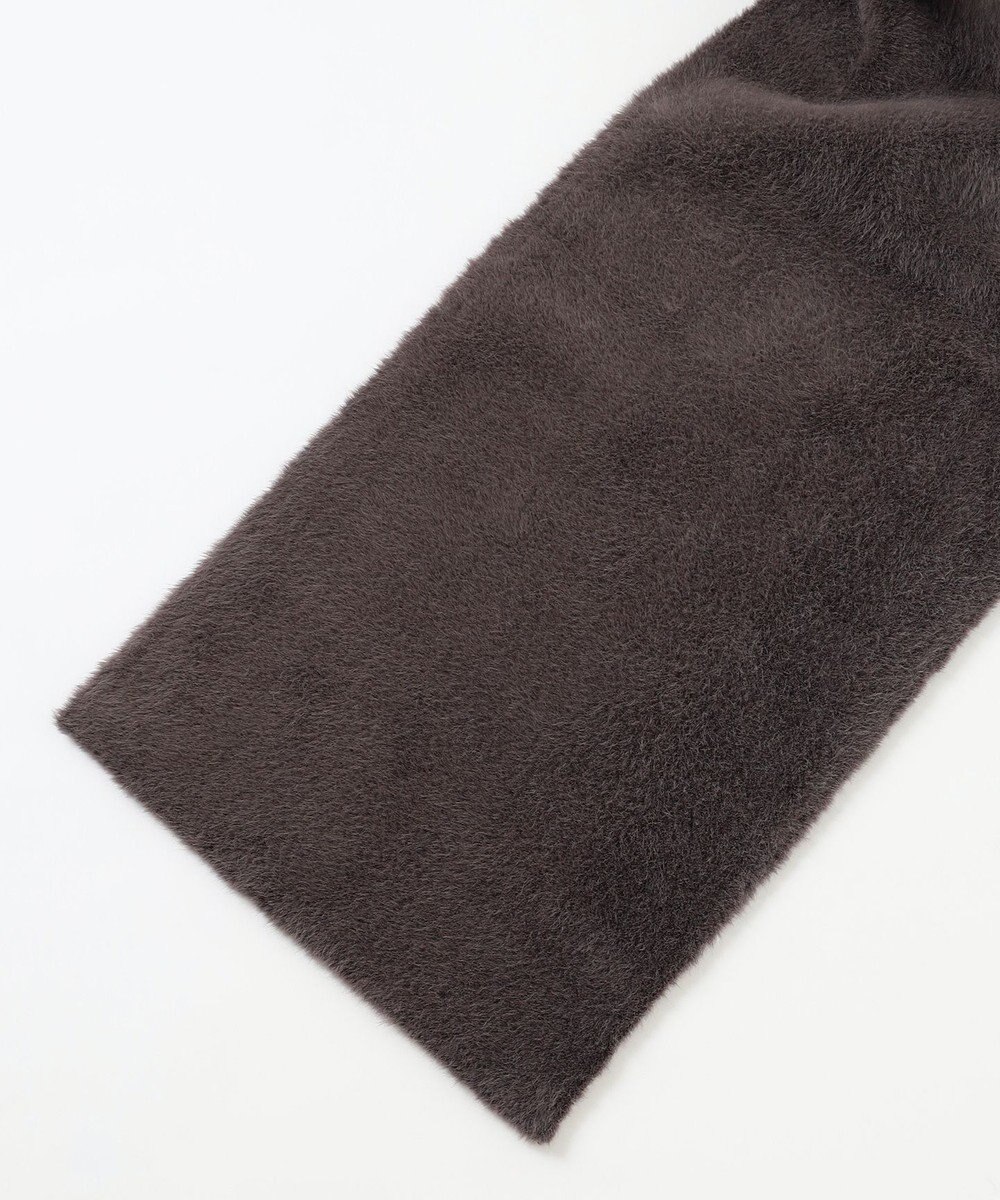 自由区 エコミンクフード付き ストール 