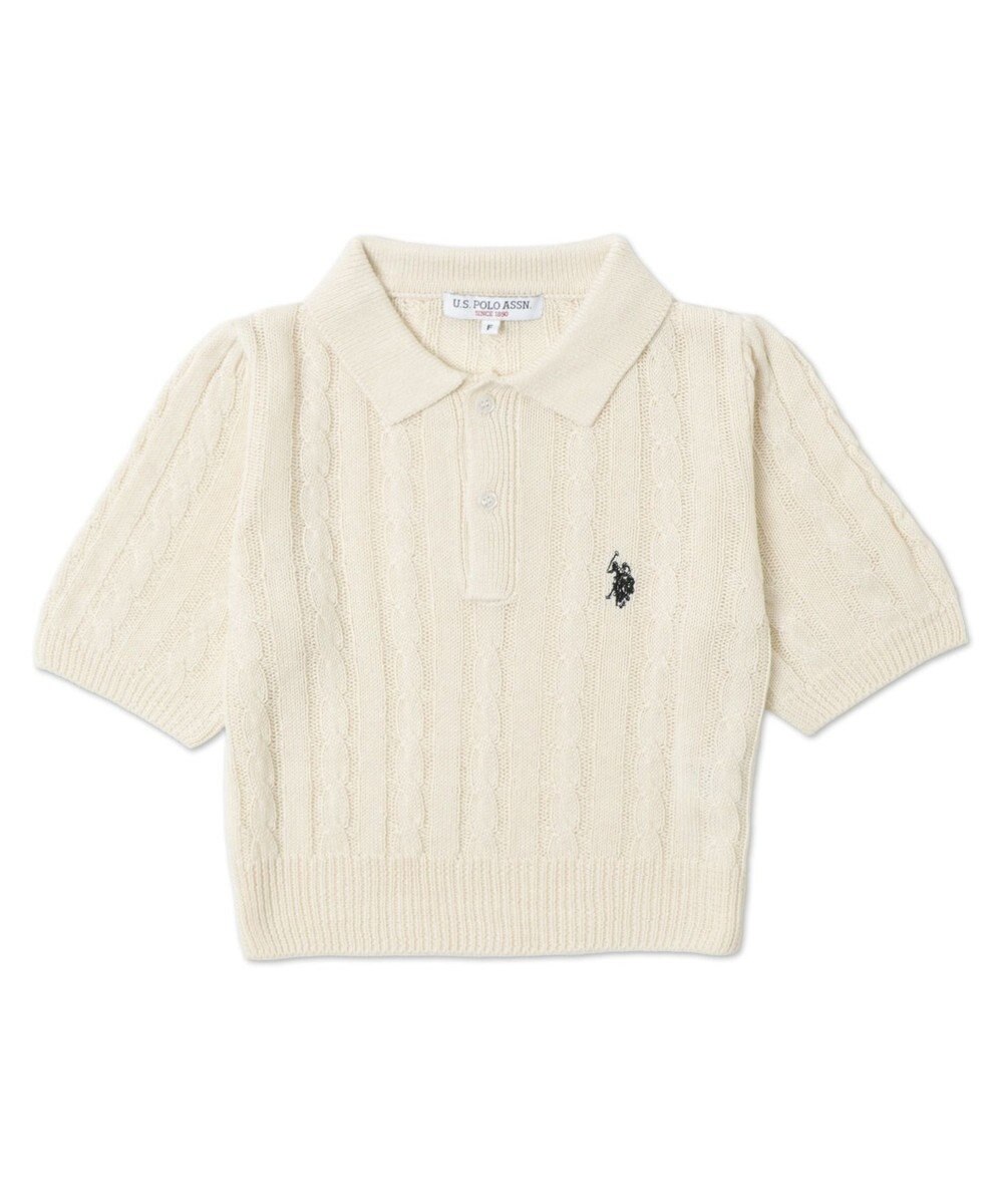 WEGO 別注USPOLO　ケーブルニットポロ 