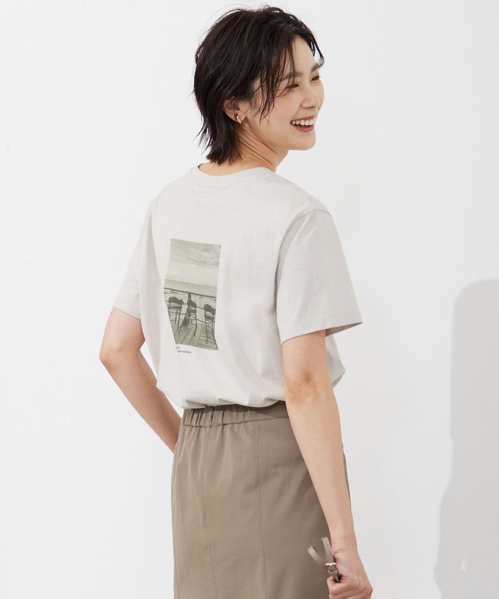 J.PRESS LADIES バック フォト Tシャツ 