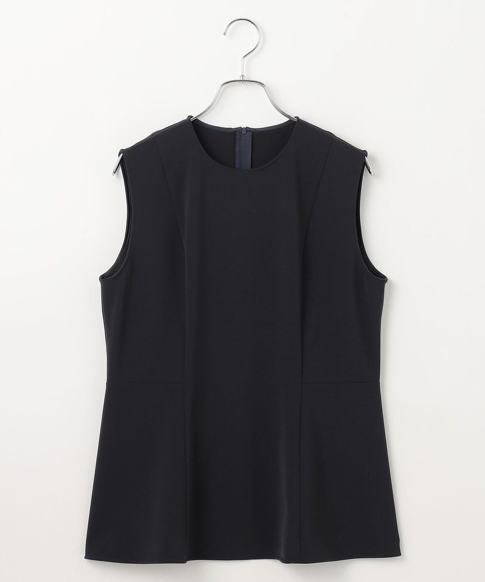 #Newans ＜亀恭子さんコラボ＞取り外し可能ケープ付きペプラムブラウス 