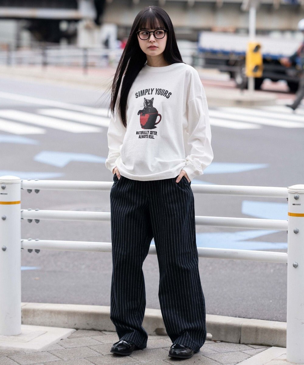 WEGO 【ユニセックス着用ITEM/XSSMLサイズ展開/ウエストゴム】ユルフィットコットンイージーパンツ 