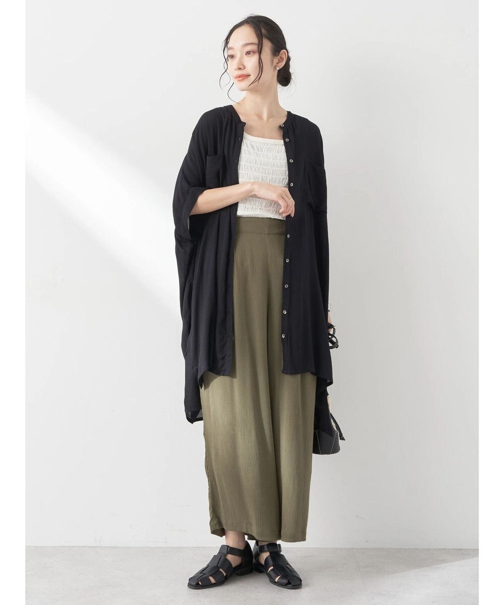 earth music&ecology レーヨンクレープイージーパンツ 