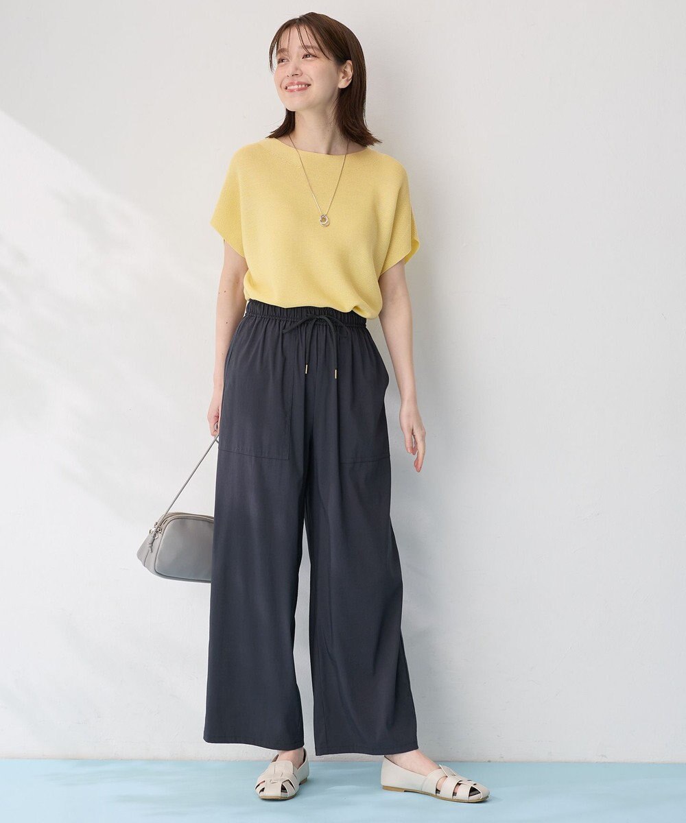 ANY 【新色追加/洗濯機可/ウエストゴム/接触冷感/UVケア/6色展開】清涼リラックスパンツ 