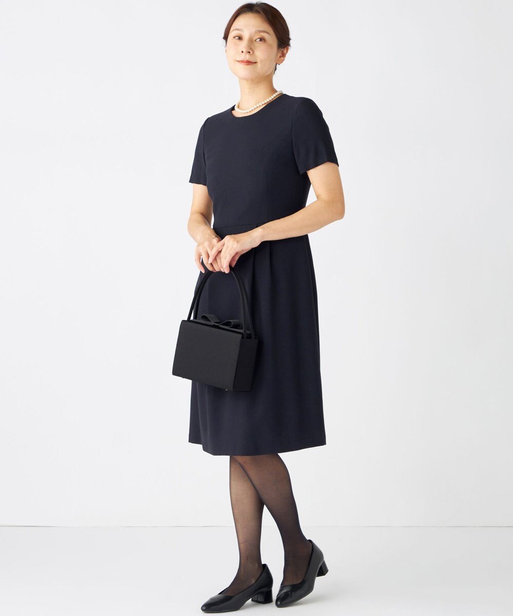 組曲 NOIR インナーマグネット リボンバッグ 