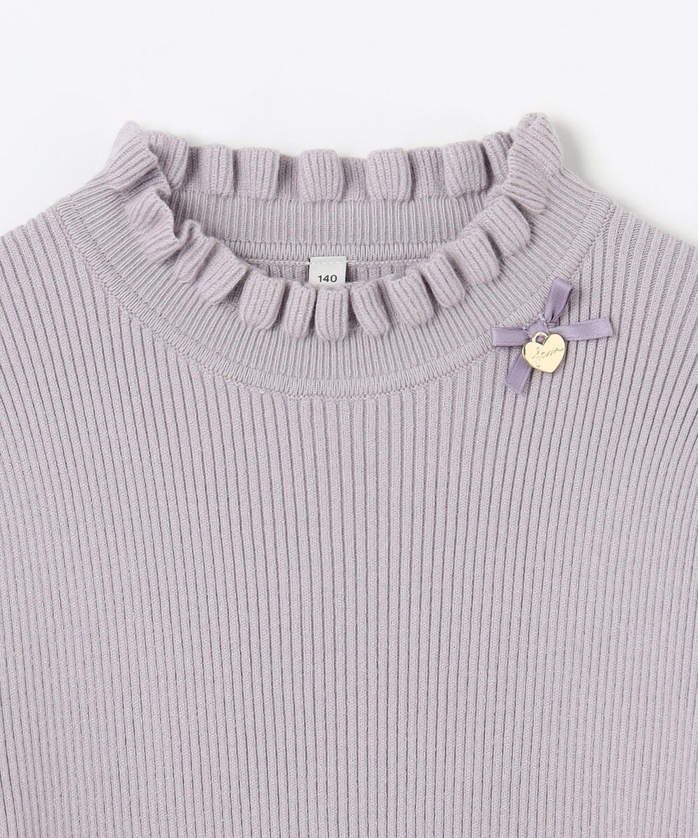 ANY KIDS 首フリルしあわせタッチニット 