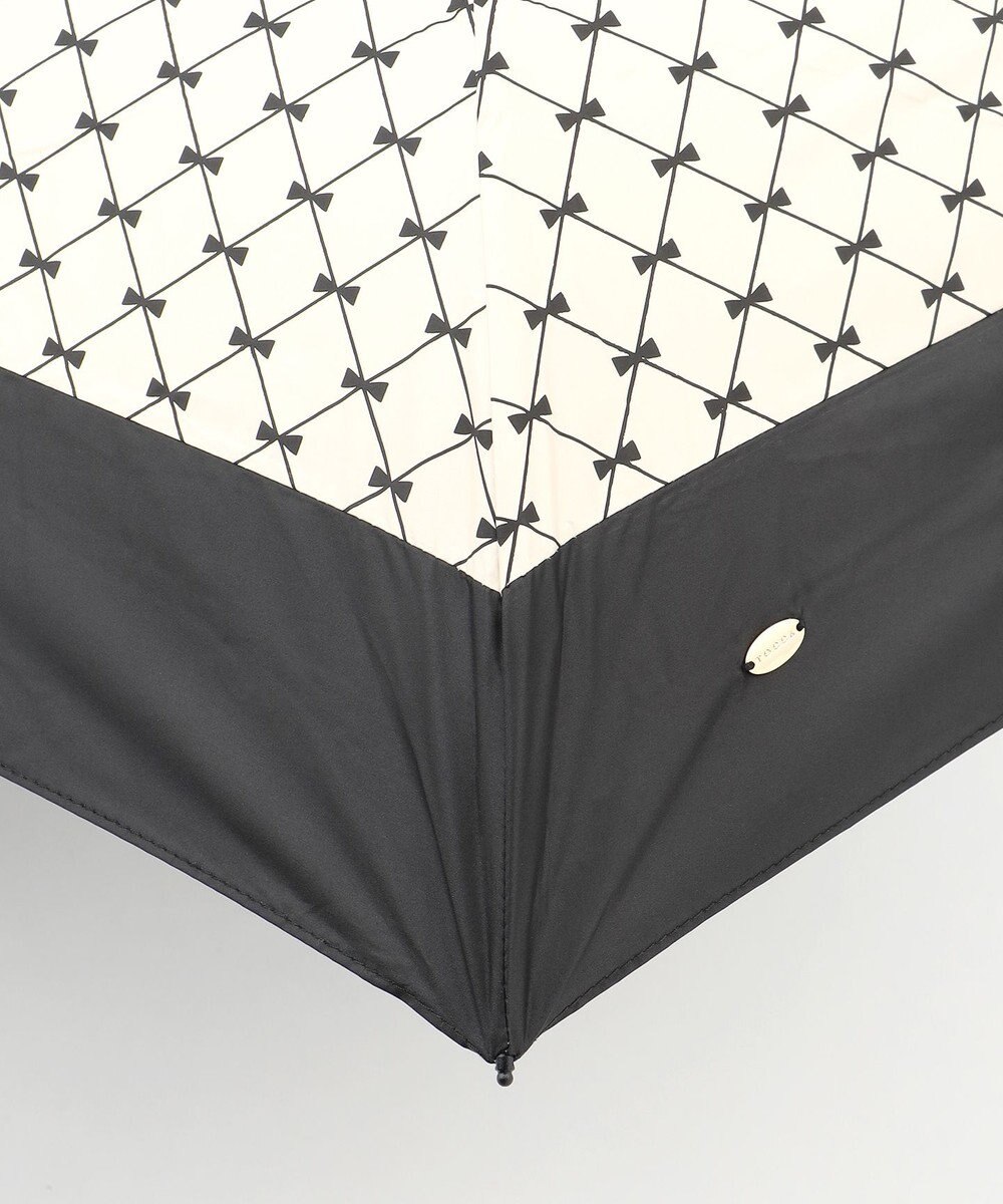 TOCCA 【晴雨兼用・UVカット率(紫外線遮蔽率)99.9%以上・遮光率99.9%以上・防水】CHECKER RIBBON LIGHT UMBRELLA 超軽量折り畳み傘 