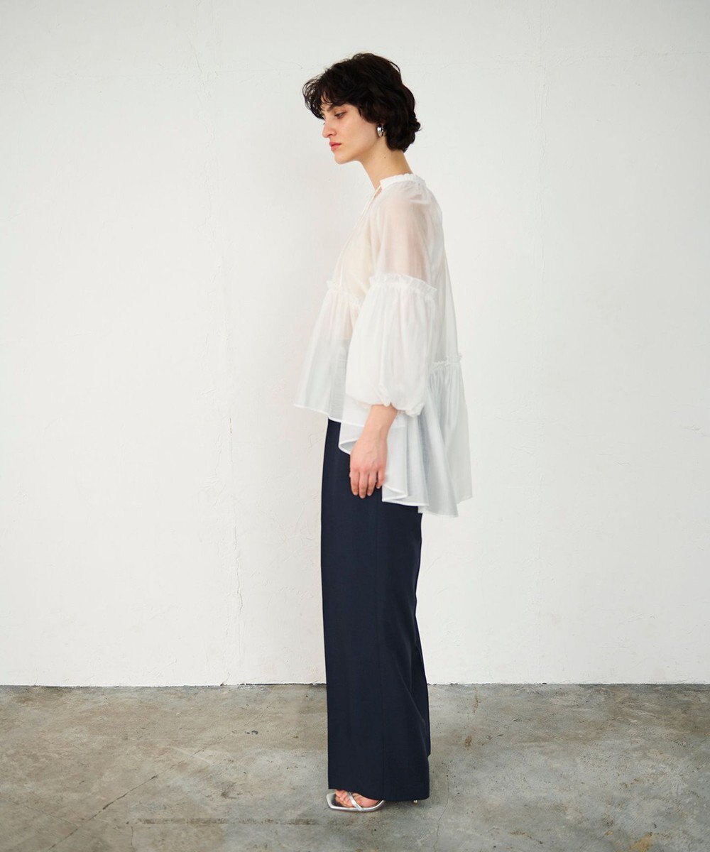 GRACE CONTINENTAL ギャザーカフタントップ 