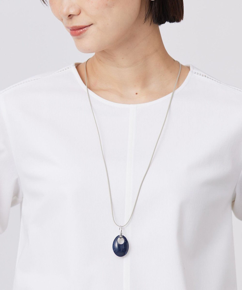 J.PRESS LADIES 【リバーシブル】マーブル ネックレス 