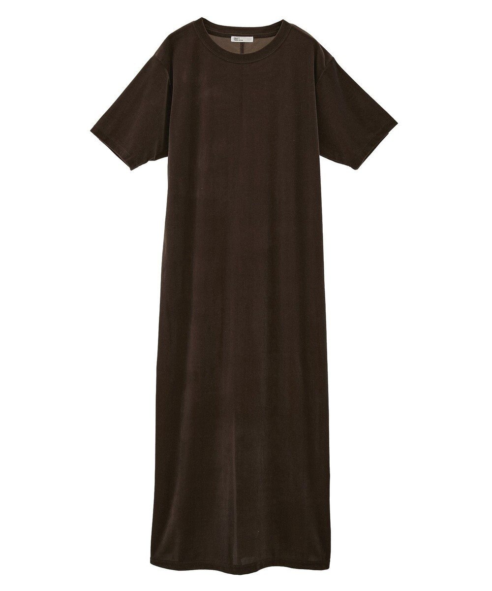 CRAFT STANDARD BOUTIQUE ベロアハーフスリーブワンピース 