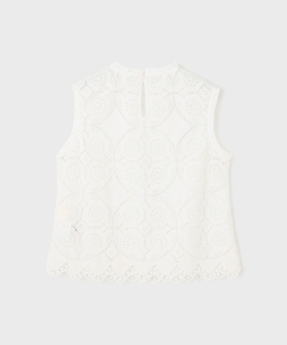 GRACE CONTINENTAL サークルレースノースリーブトップ 