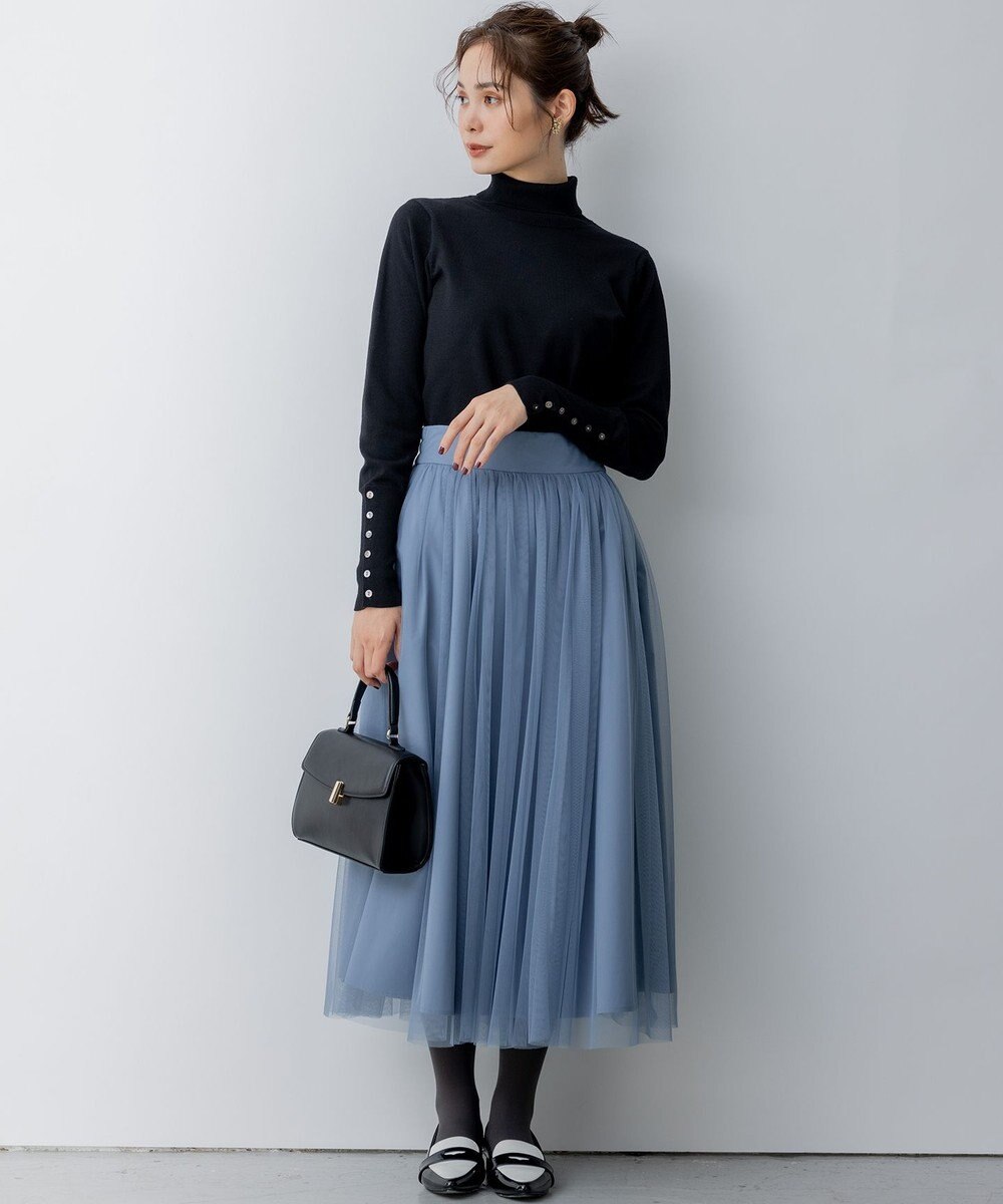 組曲 S ルーズフィットタートル ニット 