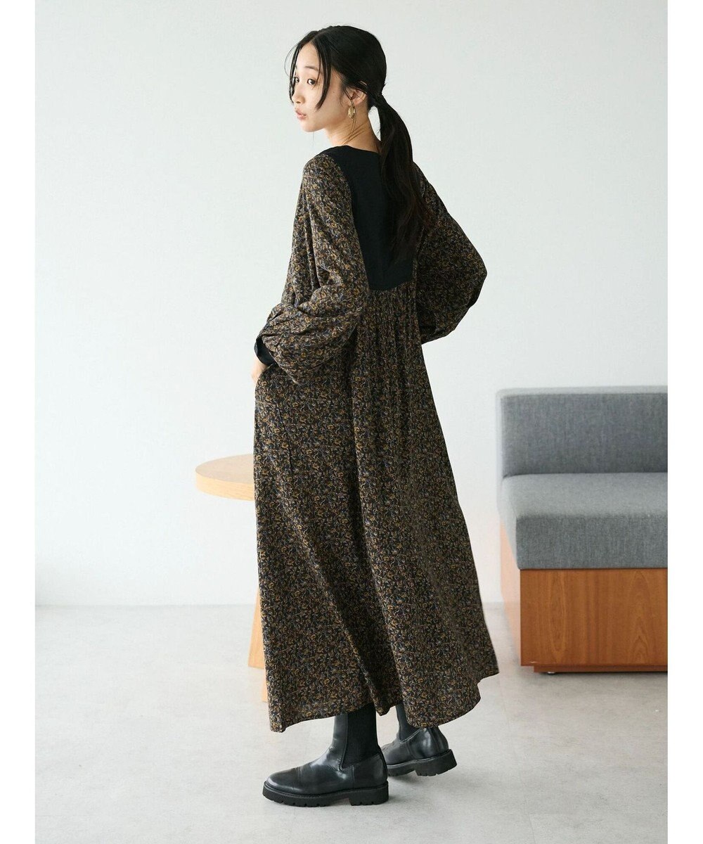 CRAFT STANDARD BOUTIQUE レーヨンキルト切替ワンピース 