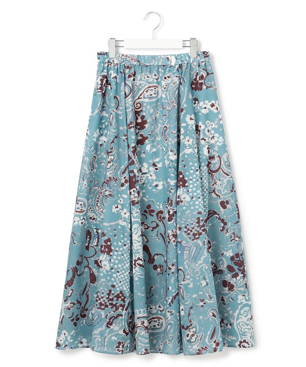 23区 【先行予約】Ericaランダムペイズリープリント フレアスカート 