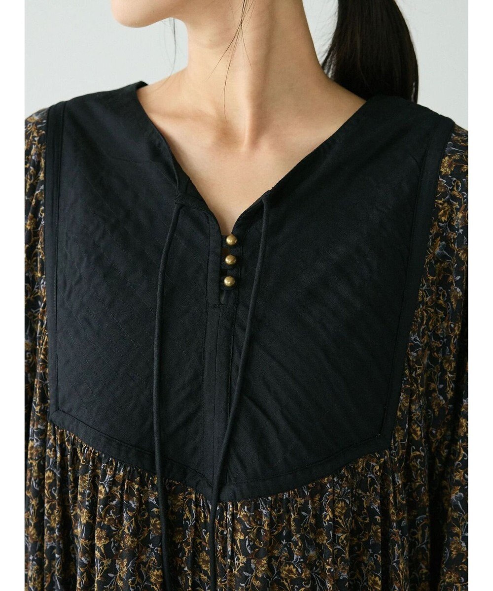 CRAFT STANDARD BOUTIQUE レーヨンキルト切替ワンピース 