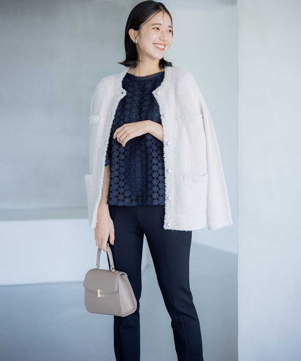 組曲 ツイードニット ジャケット 