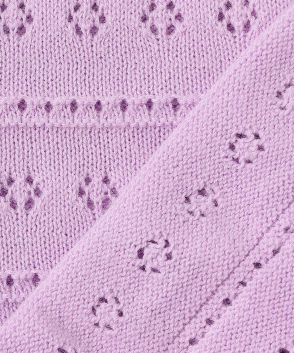 組曲 KIDS 【90-100㎝】フラワーアイレット カーディガン 