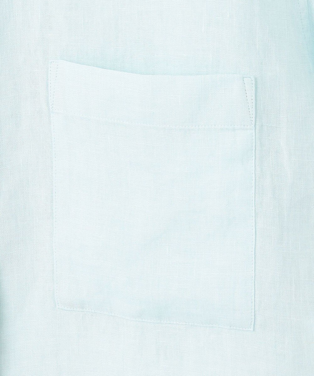 23区 L 【Oggi7月号掲載/洗える】LIBECOリネン クロップド デザイン シャツ 