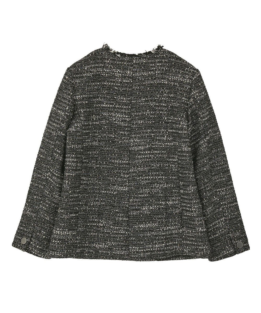 YECCA VECCA ノーカラーツイードジャケット 